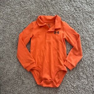 NWOT Under Armour Orange Baby Bodysuit